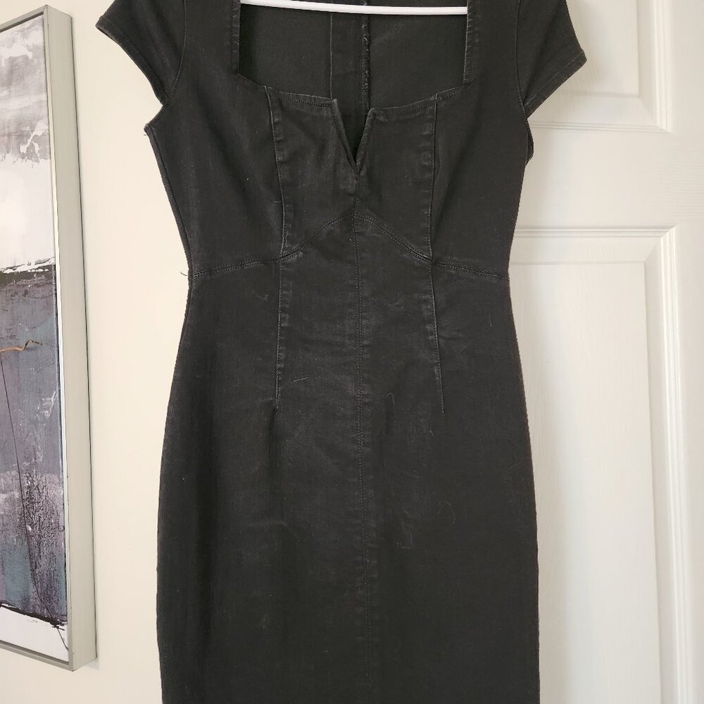 NEW Black Denim Jeans Dress by GUESS Size S